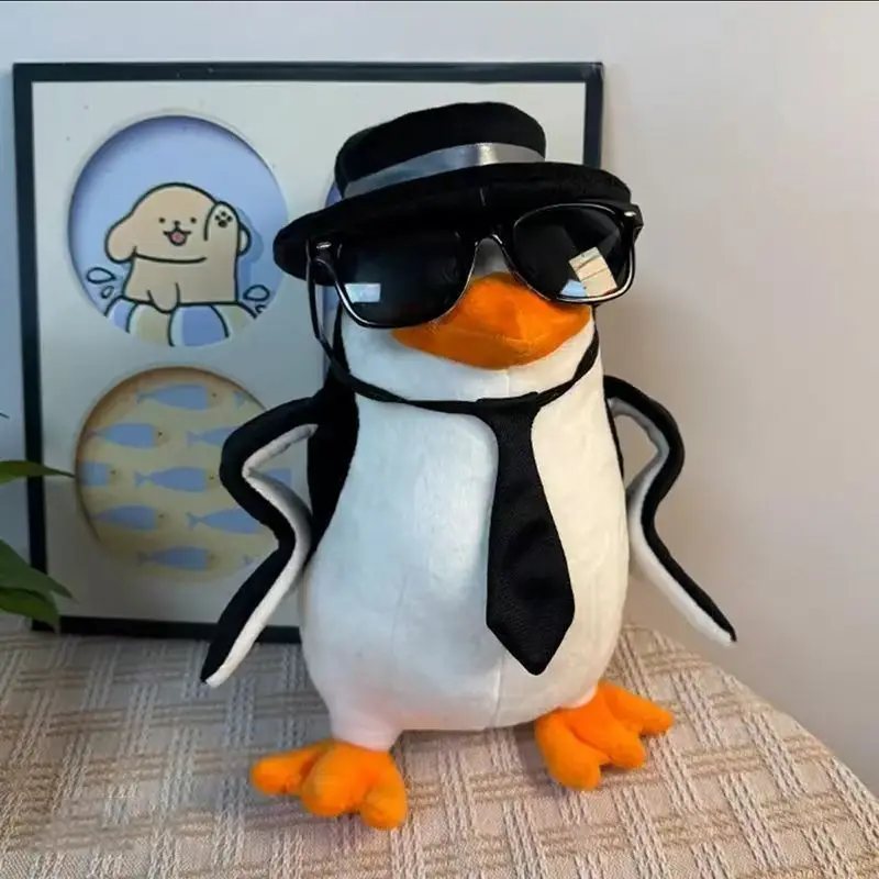 2026 Divertente Pinguino Accademico Peluche Hot Pinguino Memes Peluche Carino Casa Farcito Decor Cuscino Bambola Giocattolo Regalo Per Bambini Per I Bambini