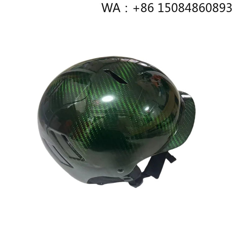 Thickened Carbon fiber material ski helmet, retro dual sport design, high toughness protective gear for unisex adult winter outd