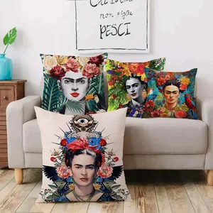 F-Frido-Tama des schönen Kissens mit Cartoondruck für das Sofa, dekoratives Kissenbezug für Zuhause 8 Hauptverkäufe deckt Frida Kahlo - №3 ab