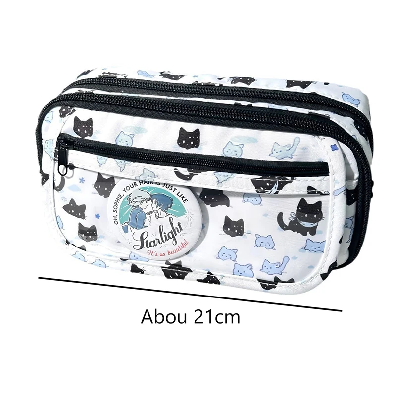 Cute Cartoon Pencil Cases Large Capacity Stationery Pen Bag Pen Box PencilCase Storage Student Back To School Office Supplies