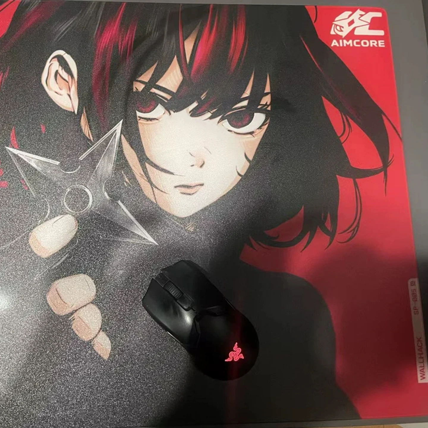 W-WALLHACK SP004 SP005 Tempered Glass Mouse Pad E-sports Desk Pad Gaming FPS Extra Large Size Custom Mousepad Perfect Replica