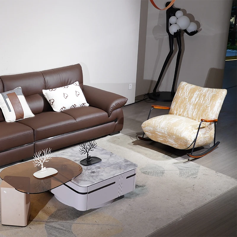 Custom Modular Sectional Sofa Black Brown Faux Leather Solid Wood Frame Modern sofa for Home Office Living Room Furniture