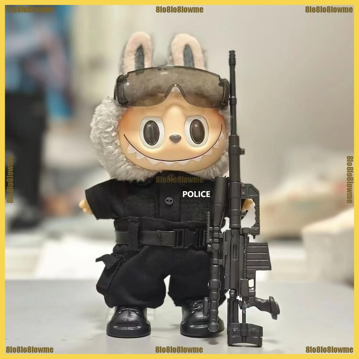 

Горячая одежда Labubu, красивая охранная полицейская рубашка, брюки, обувь с поясом, наряд, мини-плюшевая кукла, одежда, модные аксессуары для кукол