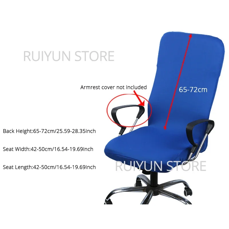 Modern Elastic Seat Cover for Computer Chair Arm Chair Slipcover Office Chair Cover Spandex Stretch Armchair Cover Seat Case