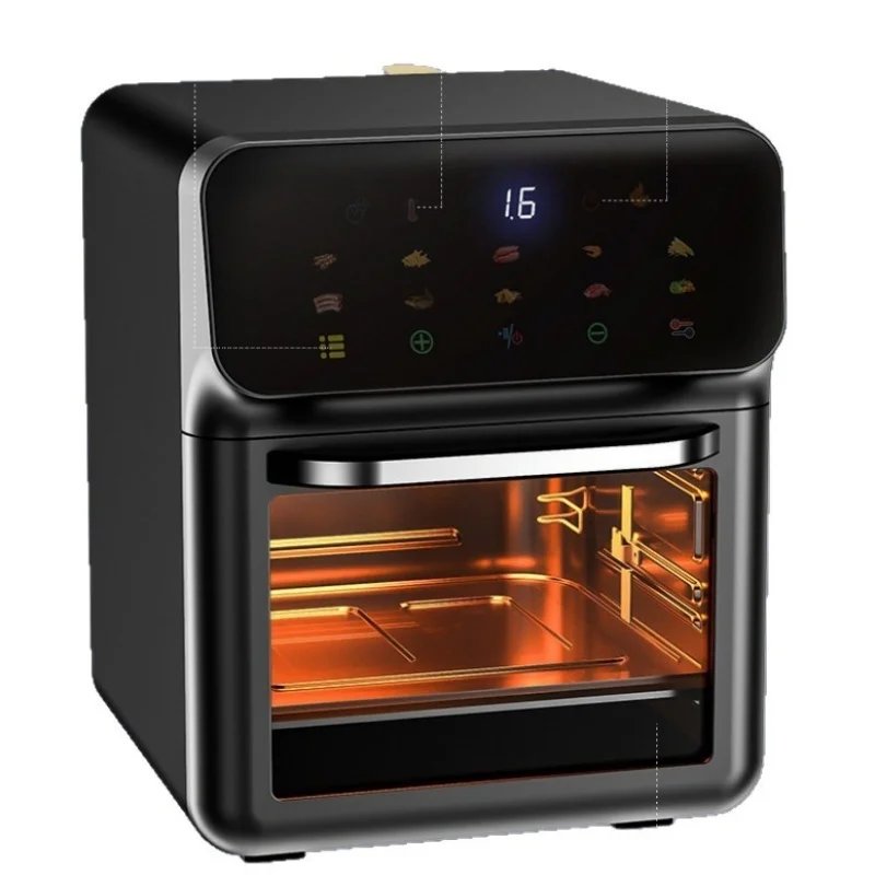 

DIVEDEER 10L Smart Double-Layer Extra-Large Air Fryer Home Touchscreen Multi-Layer Baking Multifunctional Electric Oven