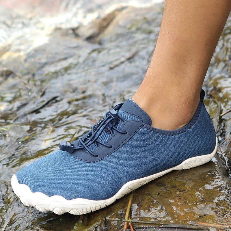 2023 New Men Water Shoes For Men Barefoot Beach Shoes Upstream Breathable Sport Shoe Quick Dry River Sea Aqua Sneakers Plus Size