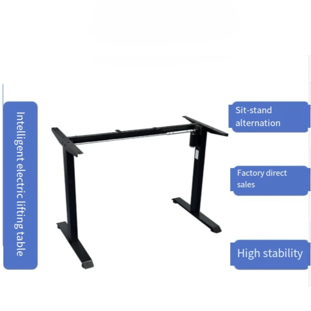 Electric lifting table frame Standard column Modern office Single motor Electric adjustable standing computer desk