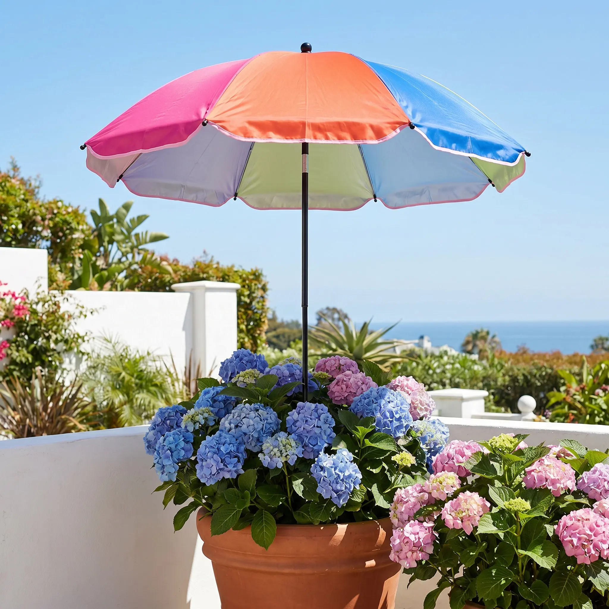 Garden Plant Umbrella Shade Cover Waterproof Sun Protection Adjustable for Outdoor Potted Flowers Lawn Beds Plant Umbrellas