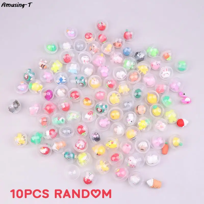 10 stücke 32mm Kinder Mini kleines Tier Spielzeug lustige Haustier Ball Ei kleine Puppen Geschenk Kapsel Spielzeug für Automaten