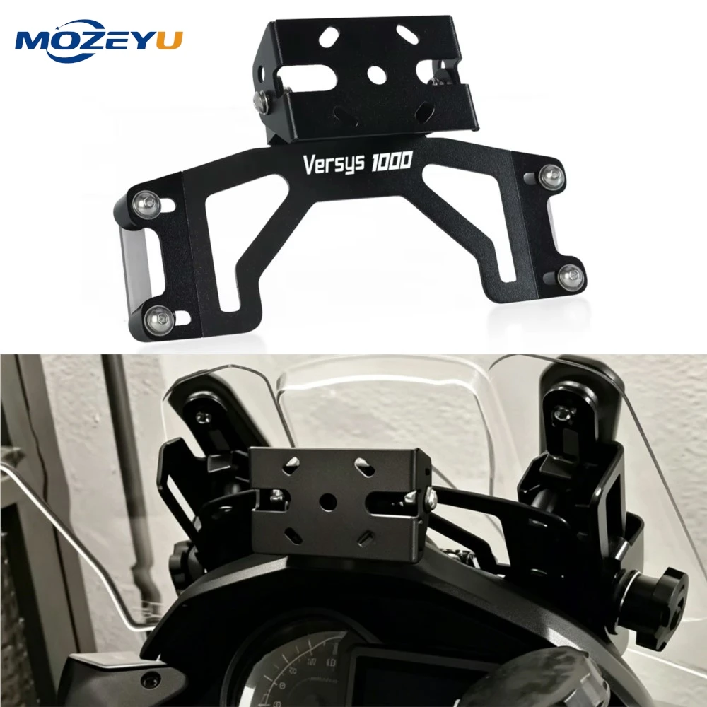 

For Kawasaki Versys1100 Versys1000 2027 2026 2025 2024 Motorcycle GPS Navigation Stand Bracket Mobile Phone Holder Support Mount