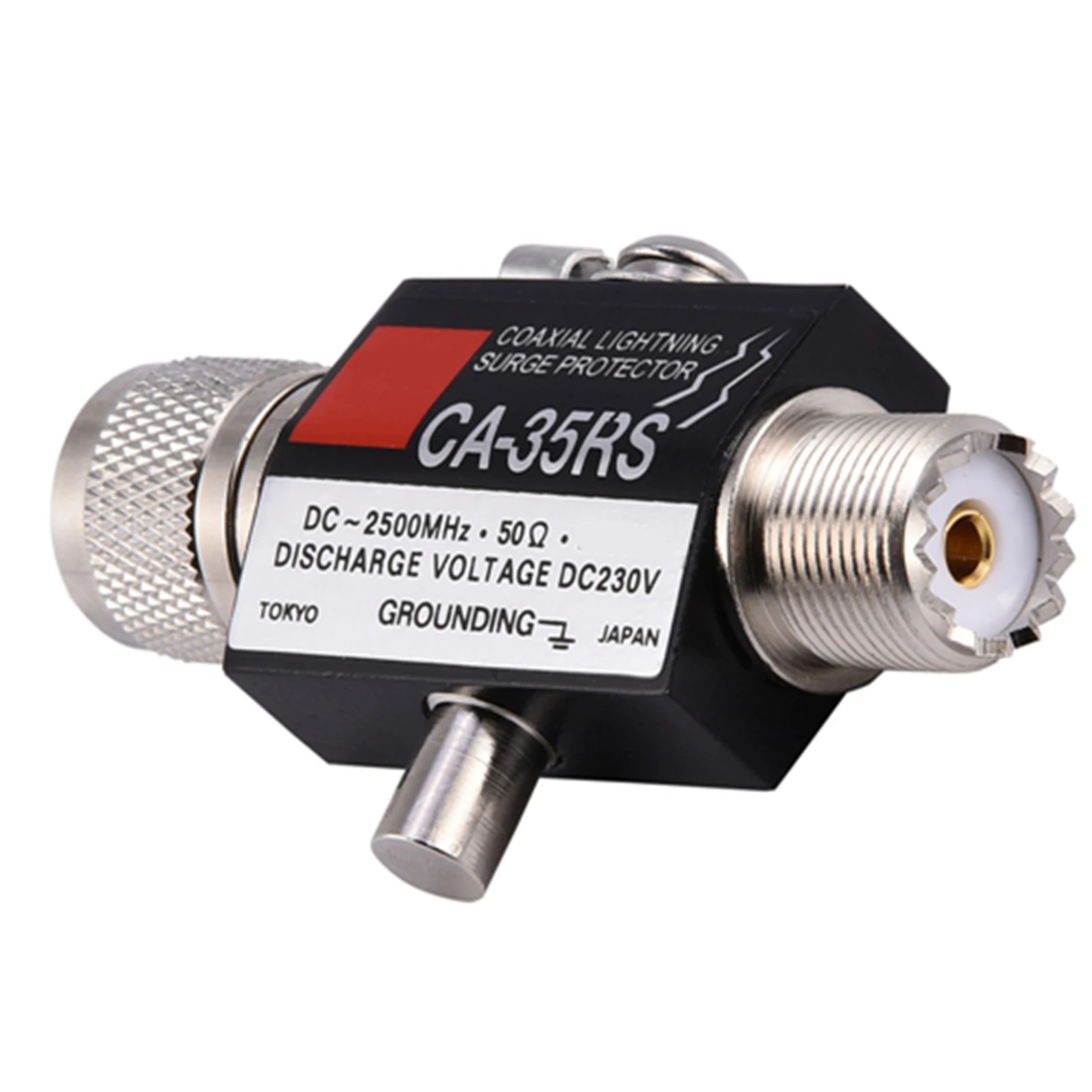 Lightning Surge Protector Male to Female UHF Antenna Lightning Arrestor CA-35RS Coaxial Lightning Surge Protector Arrester