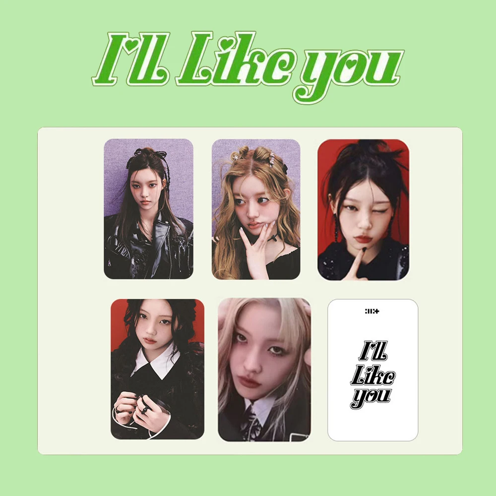 5/15Pcs/Set ILLIT I'll Like You Album Photocards Wonhee Minju Moka Concept Fashion Photocards Double Sides Postcards Fans Gift