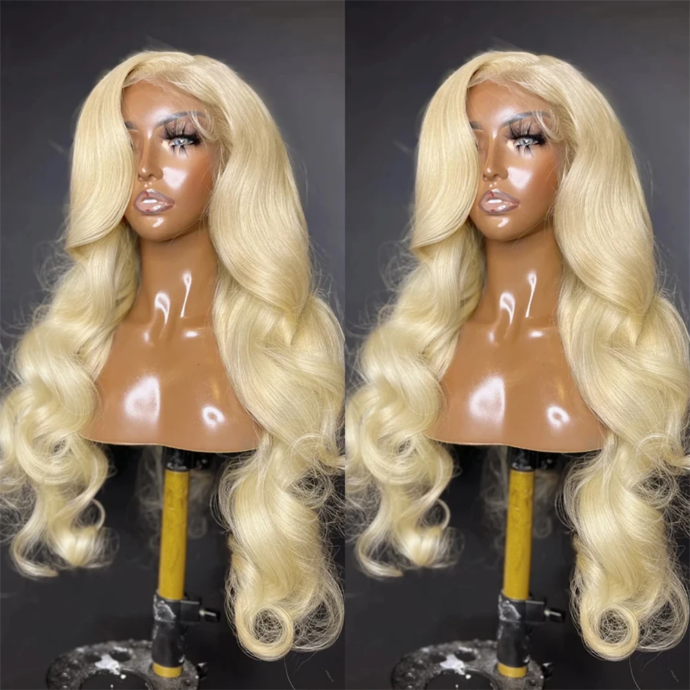 

613 Honey Blonde Body Wave 13x6 HD Lace Frontal Human Hair Wigs Brazilian 13x4 Honey Blonde HD Closure Glueless Wig For Women