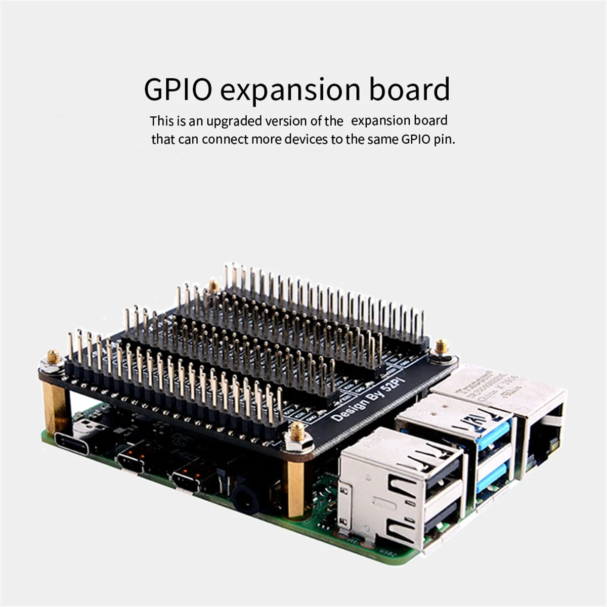 

Эффективная плата расширения GPIO Raspberry Pi 40-контактный модуль Quad IO