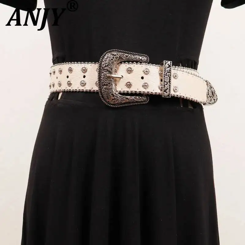 anjy-nuevo-cinturon-de-cuero-con-remaches-y-botones-metalicos-estilo-vintage-oscuro-para-mujer-diseno-exclusivo-punk-pesado-moderno-y-versatil-a25720
