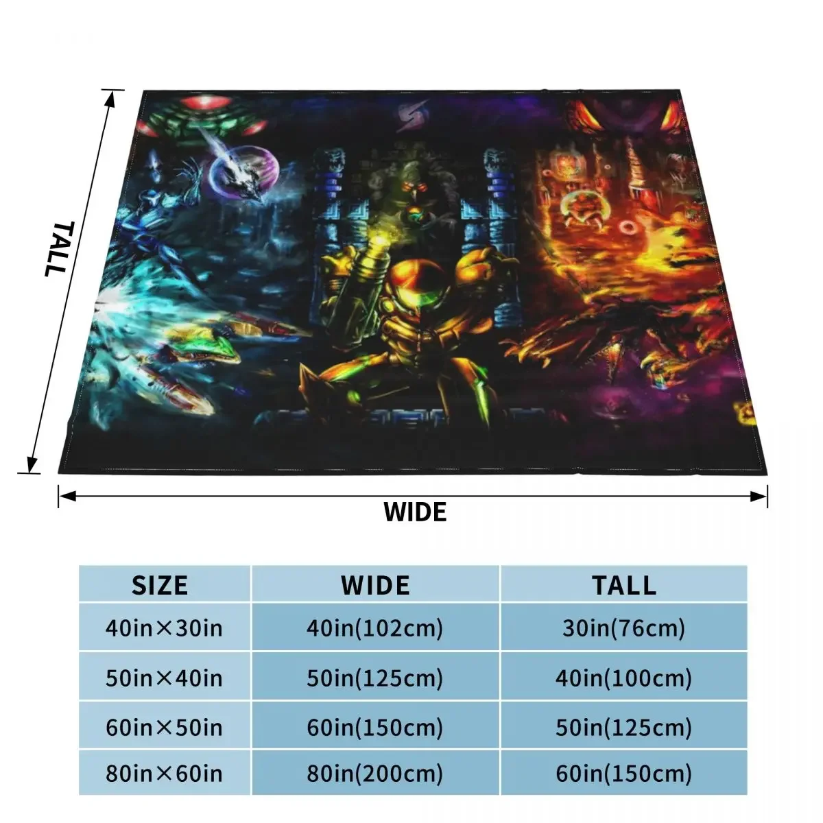 Harmony of a Hunter: 25 Years of Metroid Throw Blanket For Baby Sofa Sofa Quilt Blankets