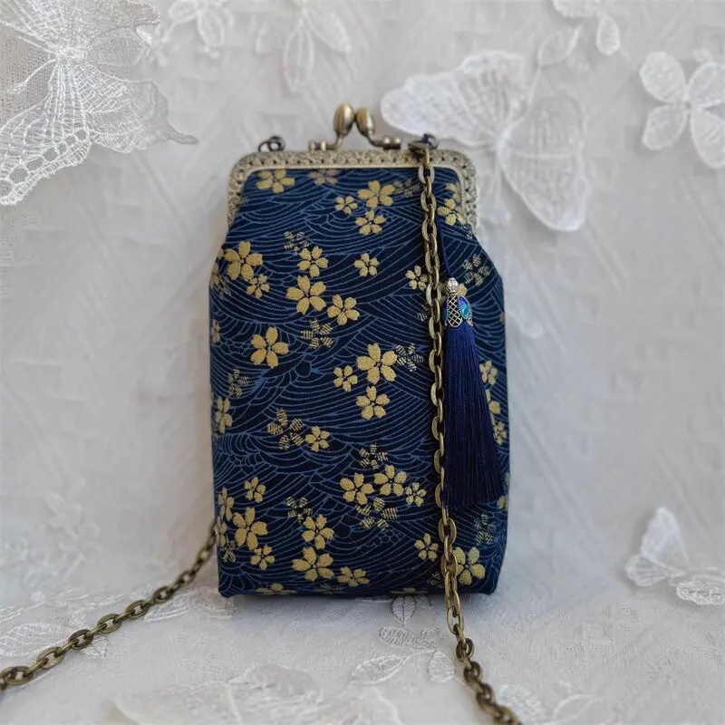 2025 แฟชั่นจีนแบบดั้งเดิมสไตล์Hanfuอุปกรณ์เสริมกระเป๋าโบราณCrossbodyกระเป๋าหญิงVINTAGEทุกวันพู่กระเป๋าทําด้วยมือW510