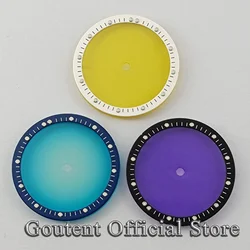 Goutent 28.5mm Black Blue White Perspective Dial See-through Fit NH70 NH72 Automatic Movement Spare Parts Accessories