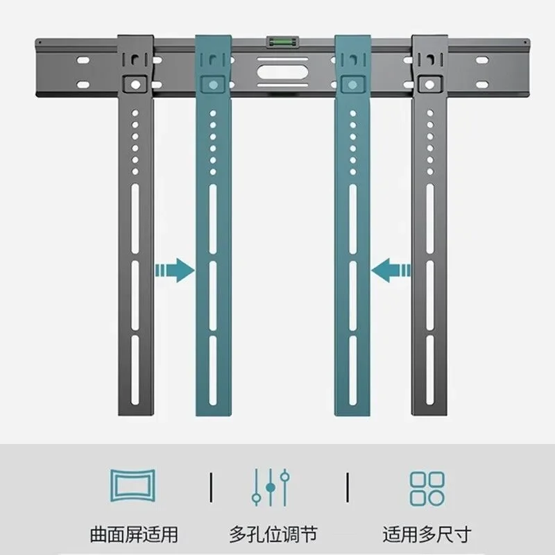 Ultra-thin TV hanger, wall-mounted bracket, suitable for TCL, Sony, Hisense and other multi-brand universal 75/85 inches