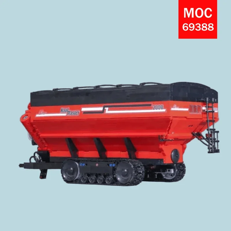 Custom MOC Tracked Tractor & Harvester Technic Model - Trendy Educational Toy - Fun Building Game Set - For Holiday Gifts