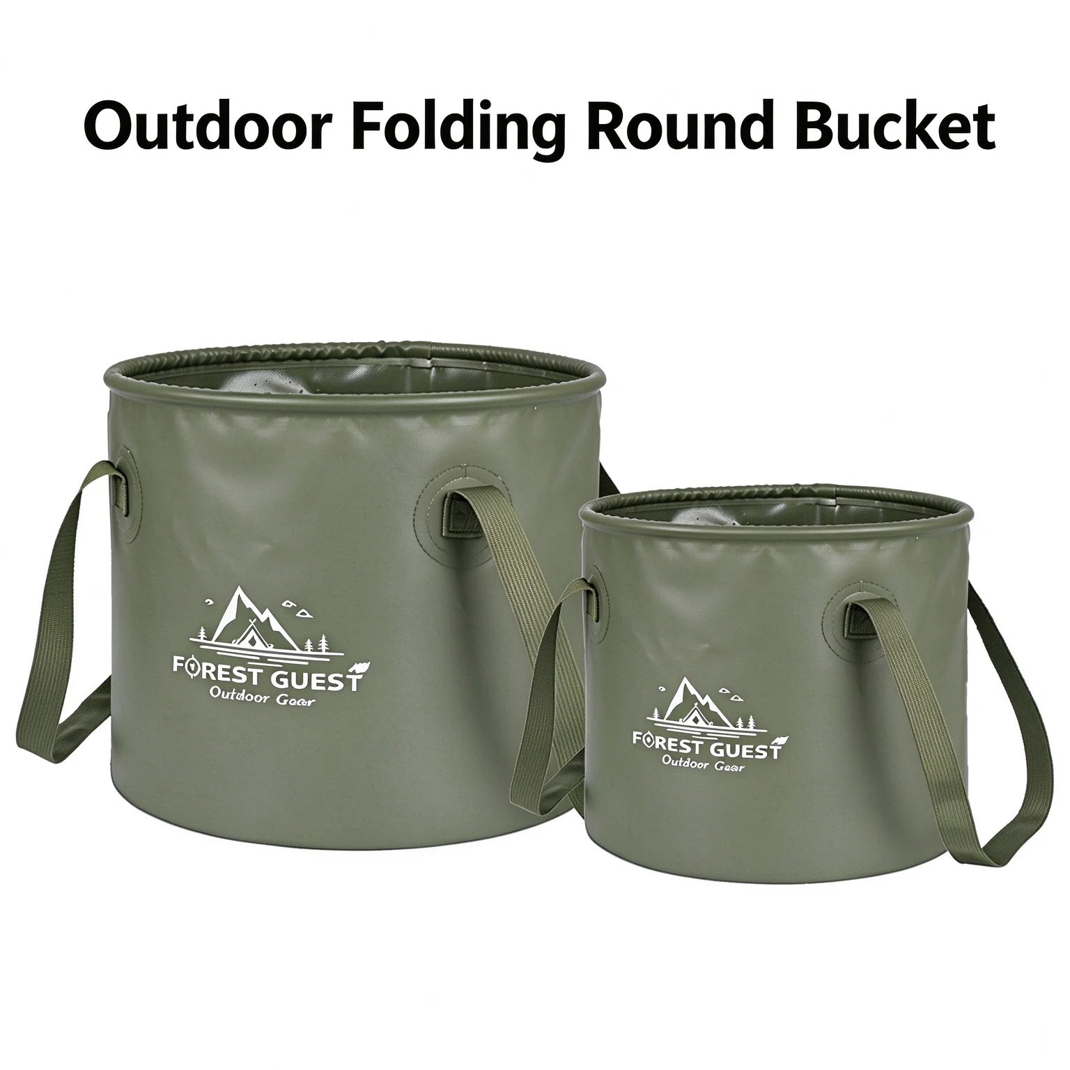 Outdoor Multi-Function Folding Bucket, Large Capacity for Camping, Picnics, Car Washing,Fishing, One Bucket for Many Uses