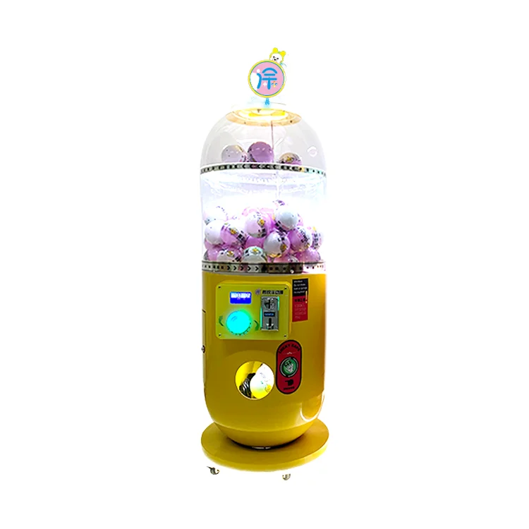 

Coin-Operated Twister Egg Gumball Capsule Vending Machine Toy Vending Game Machine in English