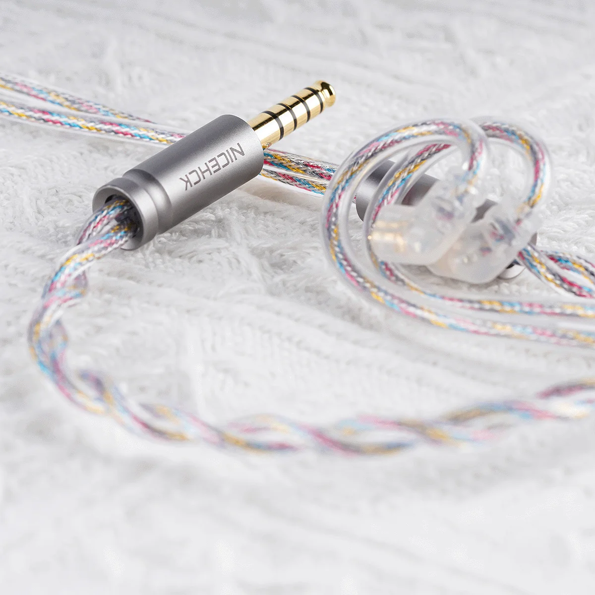 NICEHCK ColorXYZ Audio Wire Furukawa Copper Silver Alloy+Zinc Copper Alloy Conductor Cable 2Pin/QDC for Odyssey 2 Dawn-X Rockies