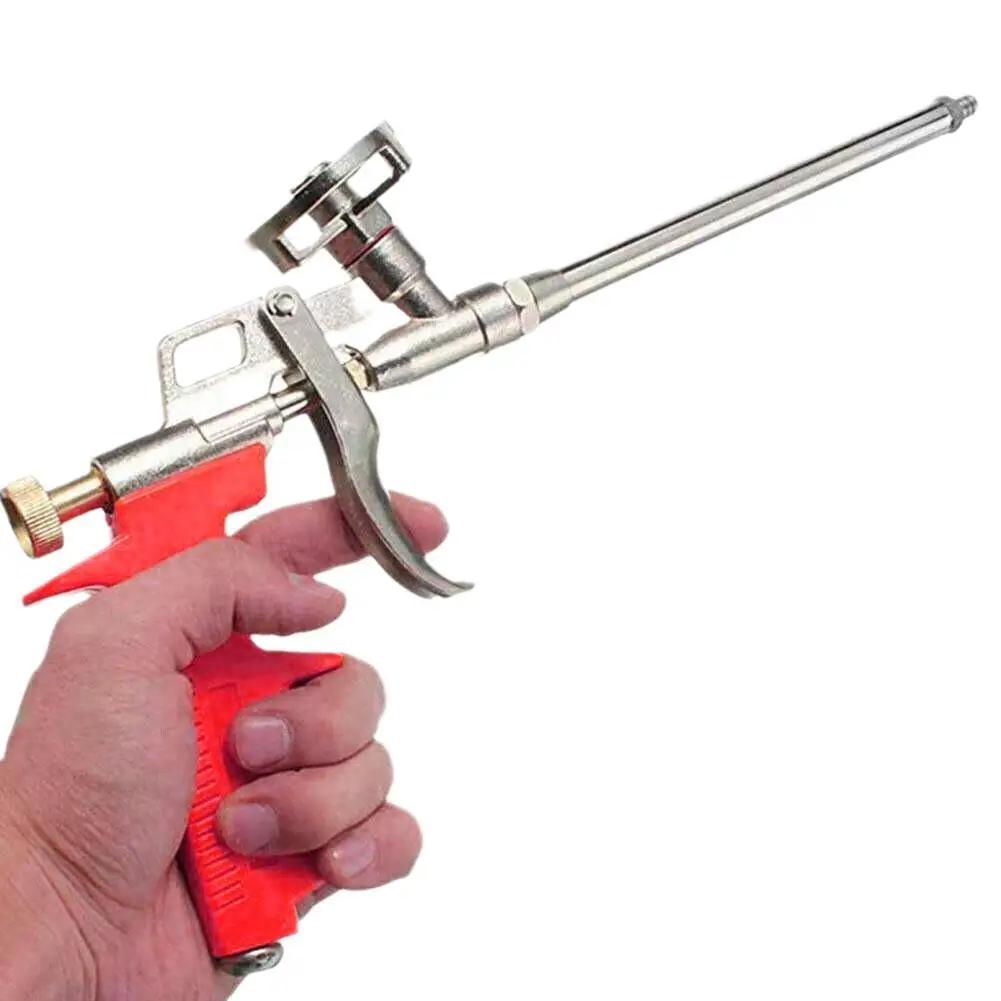 Pistola de espuma de poliuretano de metal de montagem de espuma de cola de espuma de poliuretano vedador de espuma arma ferramentas de construção de isolamento de vedação de enchimento