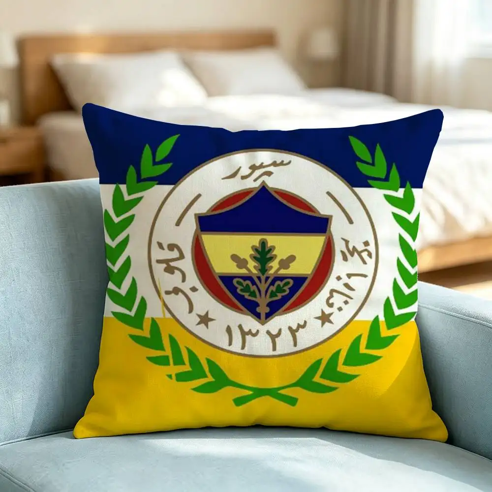 1970 Turkey-Y Fenerbahce FC Pillow Case Square Double-Sided Sofa Cushion Cover Bedroom Bedside Pillow Gift
