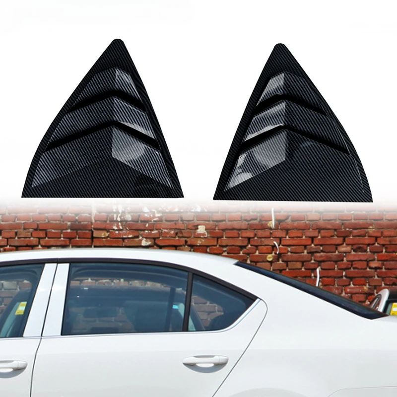 for 21 Octavia modified OCTAVIA rear shutter decoration, car exterior rear window triangle