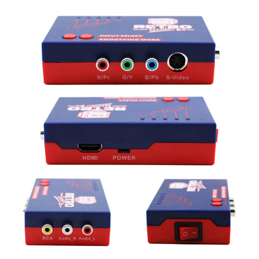 

RetroScaler2x A/V to HDMI-compatible Converter and Line-doubler Compatible withPS2/N64/NES Retro Game Console Accessories