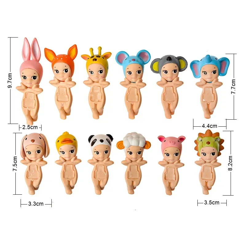 소니 엔젤 20 주년 기념 수확 시리즈 과일 엔젤 애니메이션 피규어 인형 장난감 어린이 크리스마스 선물 동물 블라인드 박스