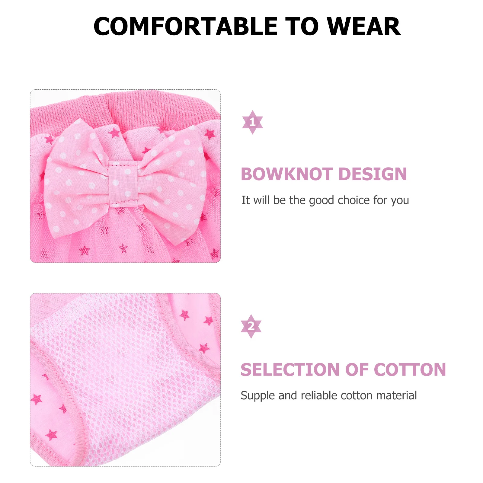 

Dog Diaper Pants Cotton Comfortable Female Dog Period Sanitary Panties Puppy Diaper Breathable Pet Pants Leak Prevention