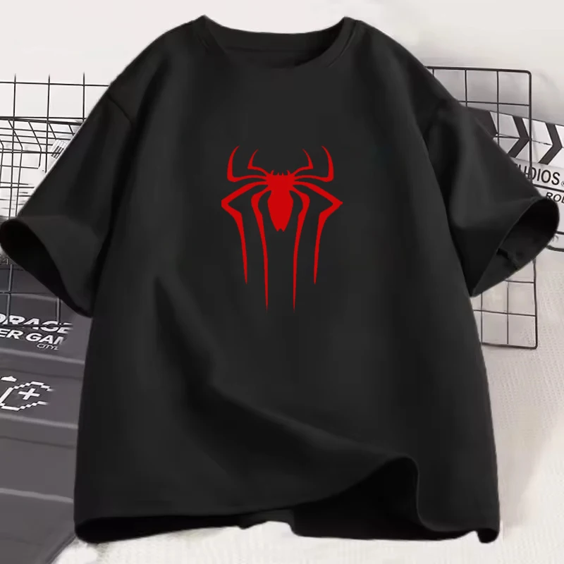 Fashion Brand Men Women T-shirt Printed Spider Unisex Shirt Street Harajuku Sweat Top Funny Casual Loose Graffiti Clothing Tees