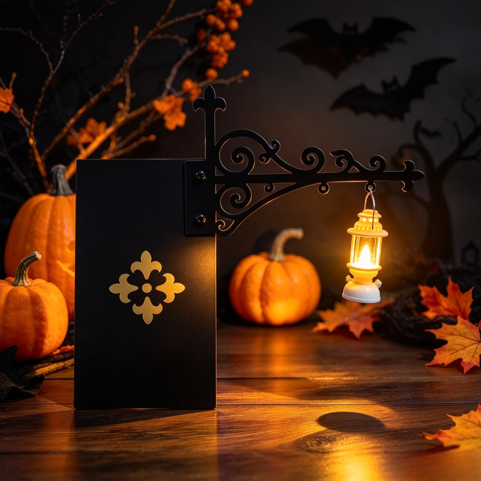 Halloween Library Lantern Mini Bookshelf Lamp Vintage Hanging Shelf Light Mini Bookworms Lighting Ornament for Bookcase