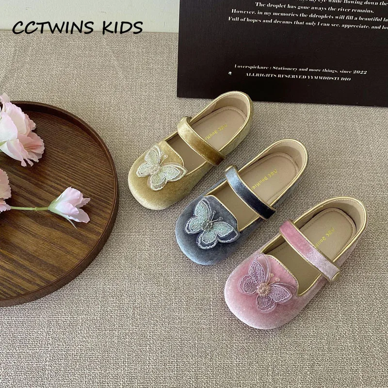 Girls Shoes Spring Autumn Toddler Brand Princess Mary Jane Dress Party Ballet Flats Kids Sandals Fashion Butterfly Soft Sole