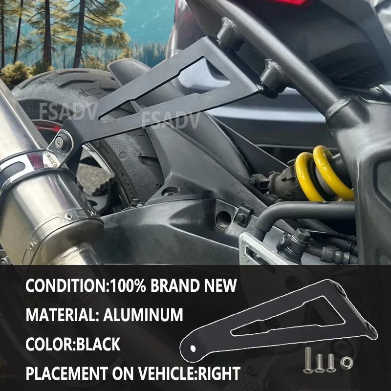 RS660 Motorcycle Exhaust Hanger Bracket Mounting Plate Accessories Fit For RS 660 Tuono 660 Tuono660 RSV4 RS V4 1000