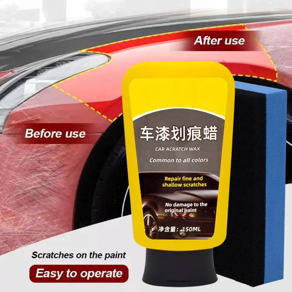 

150ML Car Wax Crystal Plating Set Hard Wax Paint Care Coating Tiny Scratch Repair Maintenance Wax Polishing Wax Car Waxing