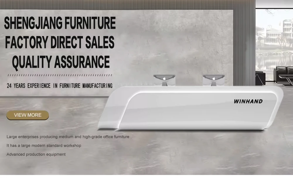 Banco reception rotondo personalizzato per sala da pranzo Banco reception bianco per hotel moderno