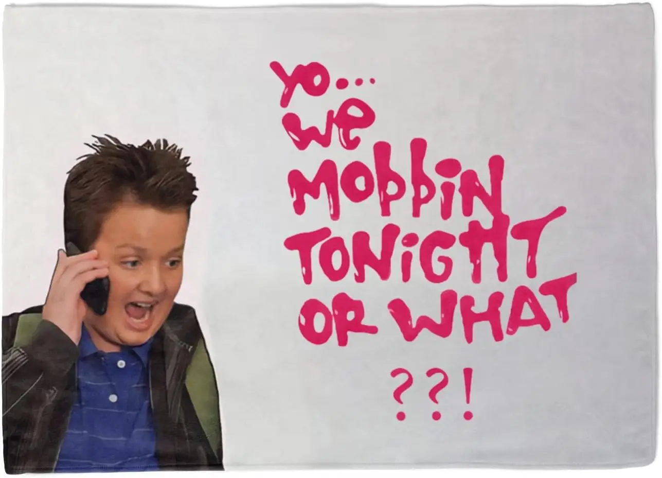GOLEHS Gibby Mobbin Or What Tapestry With Easy Hanging Kit, Funny Flag For College Dorm, Available In Sizes From 40