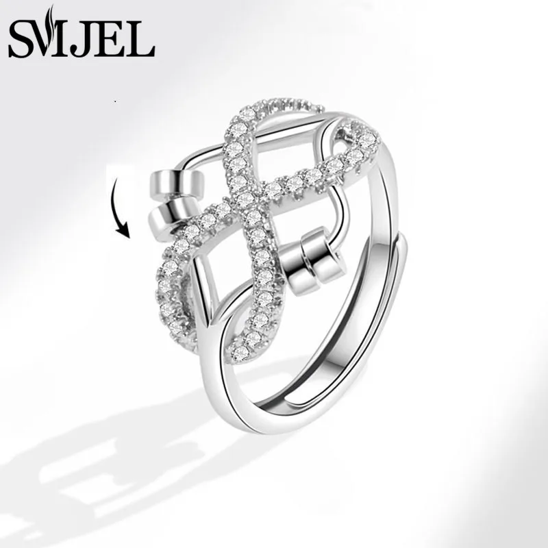 Neue Sonnenblume Angst Ring Fidget Spinner Ringe für Frauen Nette Schmetterling Kolibri Charms Finger Ring Anti Stress Drehen Geschenke