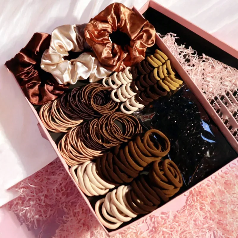 

1153Pcs Hair Bands Girl Hair Accessory Set Korean style Fashionable Simple Hair Tie Headband Combination