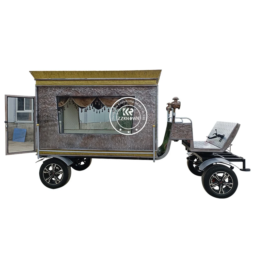 Electric Type Hearse Modern Design Coffin Cart Antique Funeral Vehicle Hearse Cart Electric Vintage Funeral Car