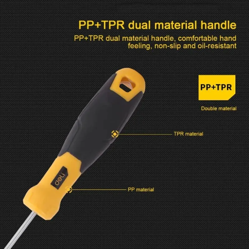 Not in stock. out of stoock..Deli Slotted Handle Screwdriver 1/8 Inch 3/16 Inch 1/4 Inch 5/16 Inch Heavy Duty Magnetic Slotted S