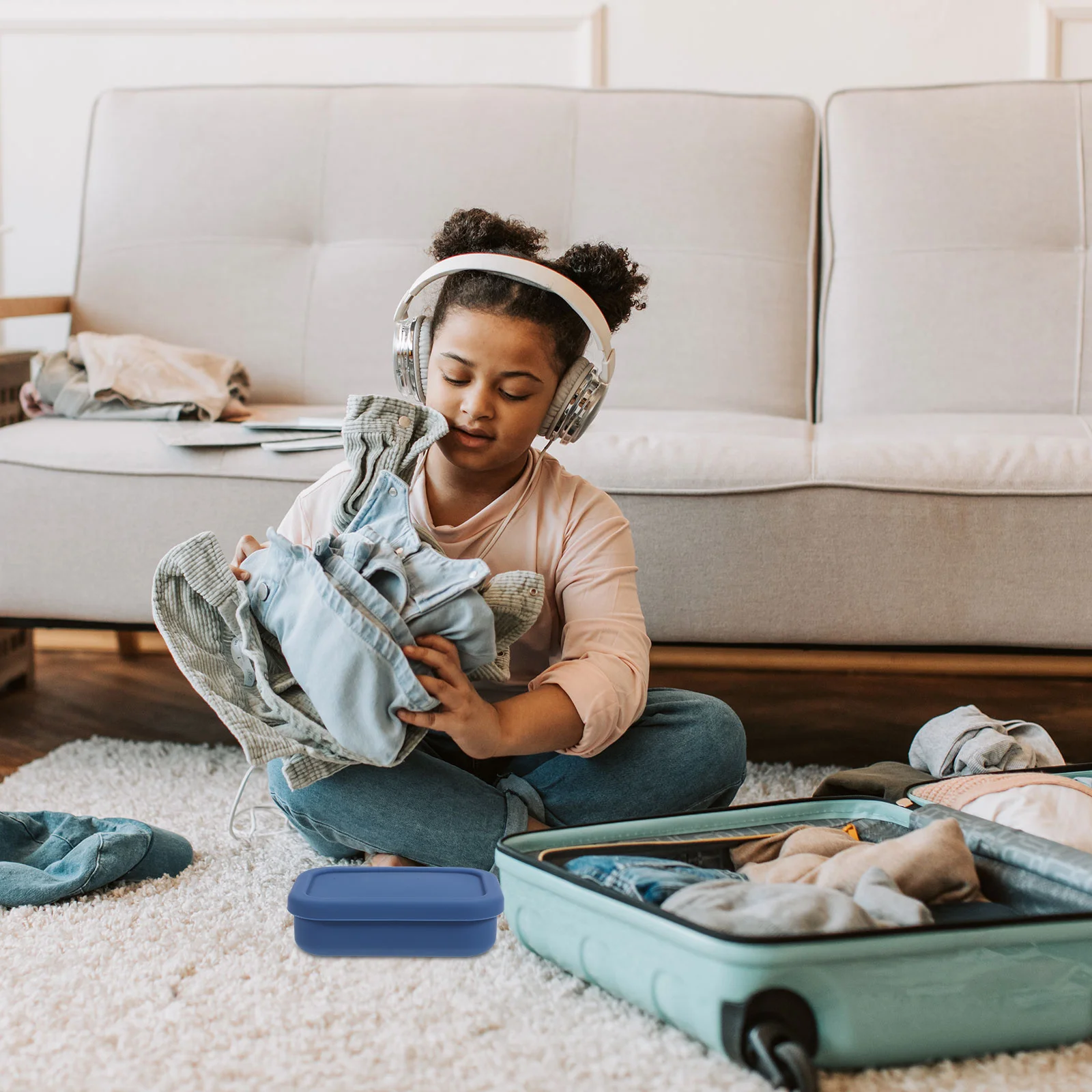 

Silicone Box Portable Travel Container With Lid For Bathroom Balcony Wardrobe Soap Storage Holder Travel Soap Dish