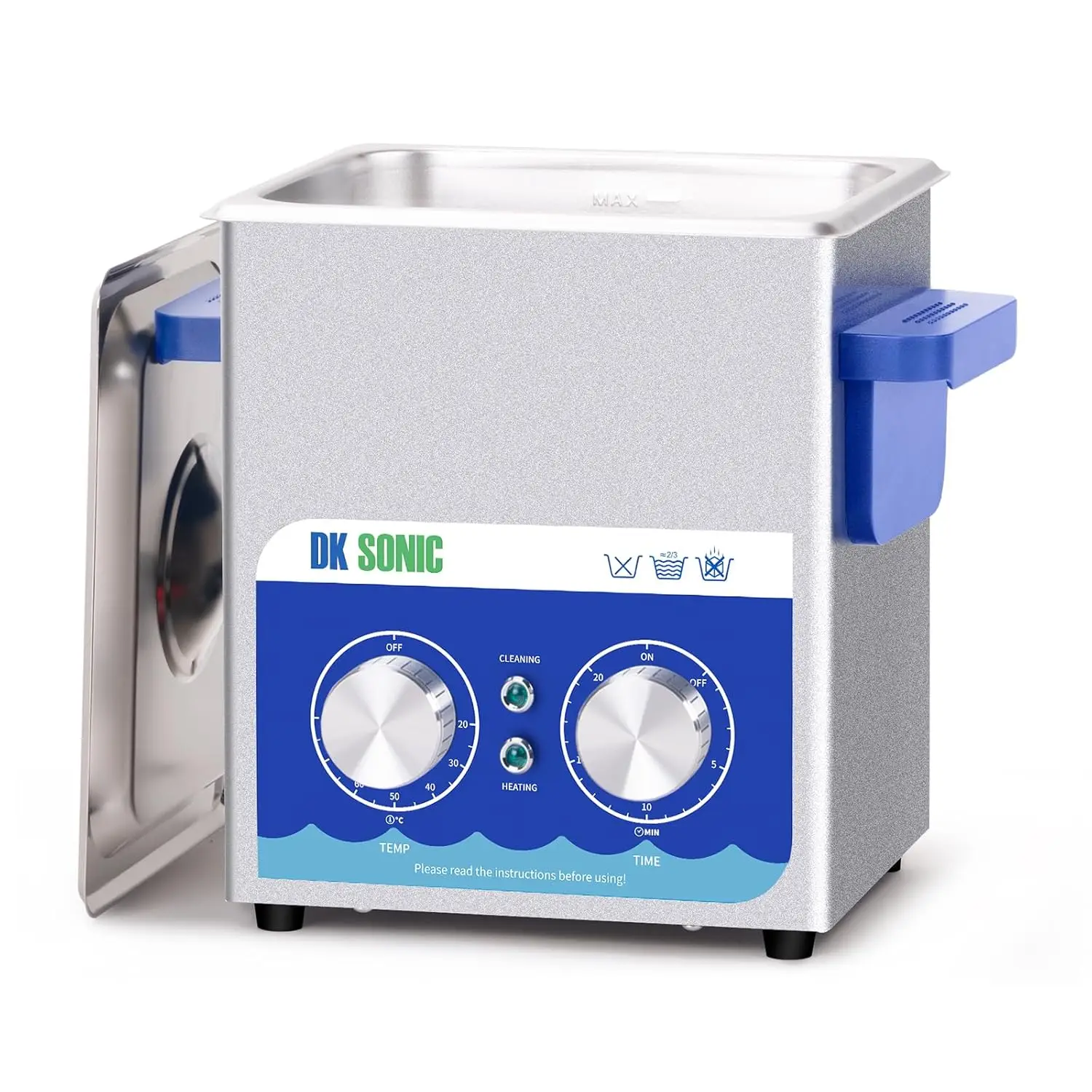 

2L 60W Ultrasonic Cleaner with Heater and Timer for Jewelry, Eyeglasses, Coins