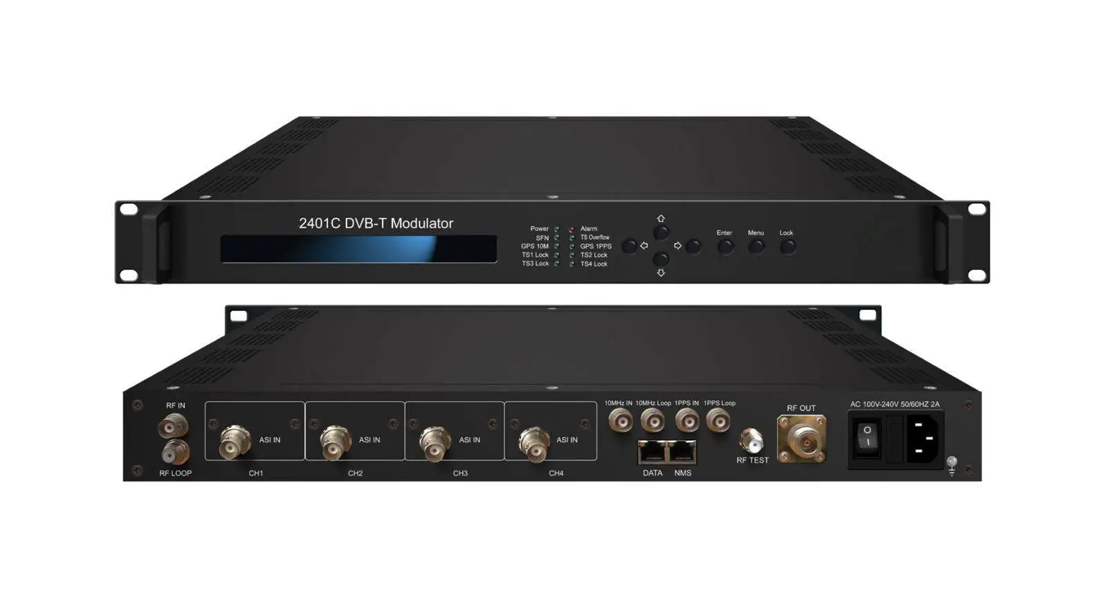 KUNUOMAGIC ASI IP Input Mux DVB-T2 Modulator 8MHz Input Loop Support MFN Net Mode 5-Year Warranty Digital TV Head-end Systems