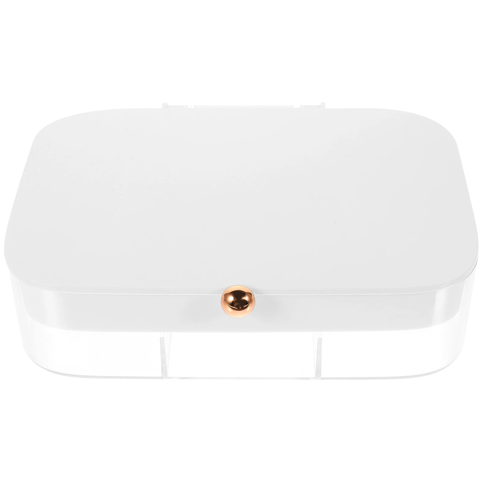 

30 Compartments Jewelry Storage Box White Color 30 Grids Earrings Rings Holder ganizer Travel Case Lightweight Design