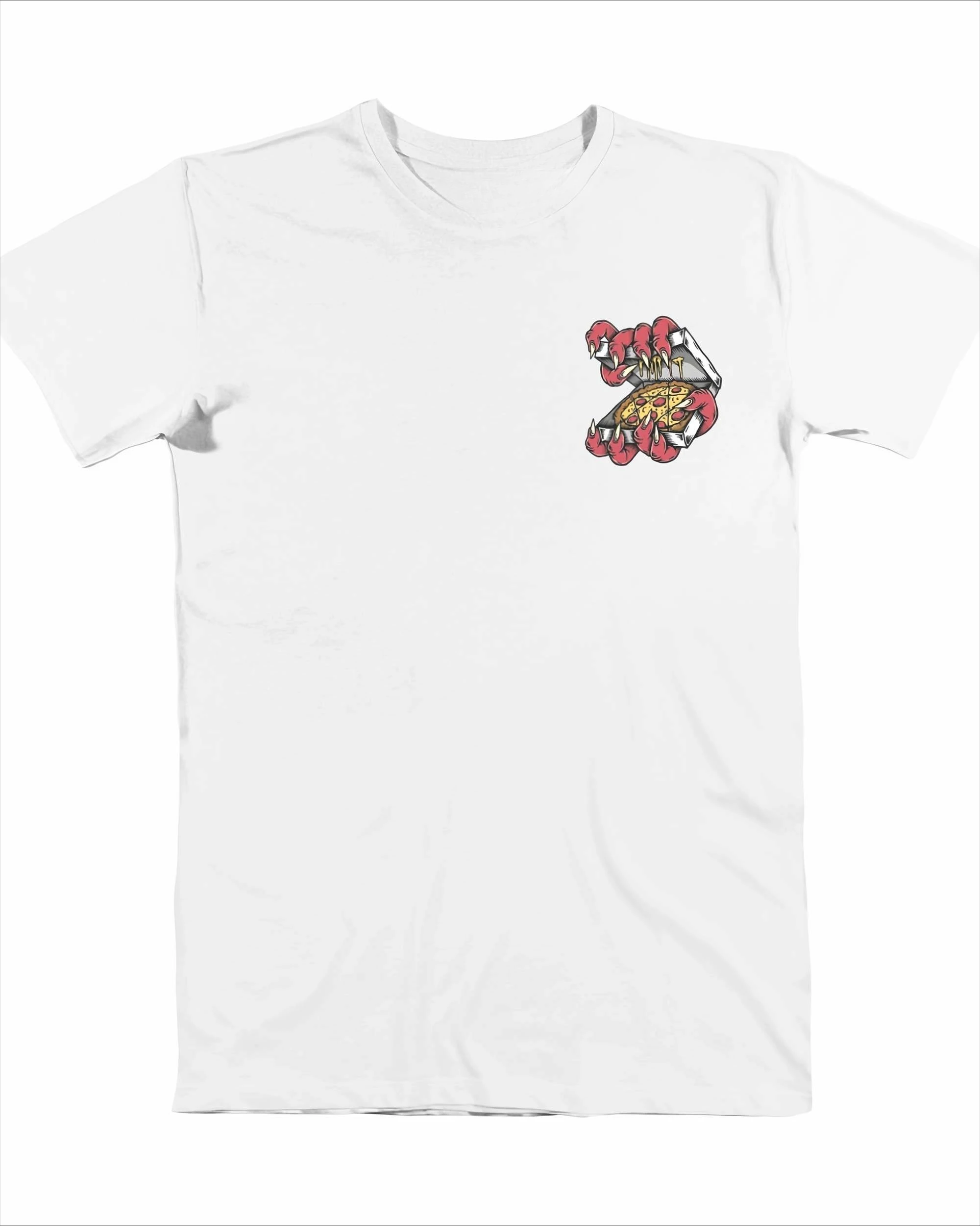 

Satanic Pizza Graphic Printing Summer Luxury Brand Cotton Men's and Women's T-Shirts Short Sleeves Trendy Fashion Clothing