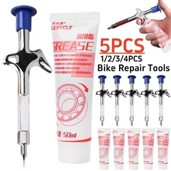 Bicycle Aluminum Grease Gun Aluminum Alloy MTB Bike Ball Bearing Hub Grease Syringe Bicycle Oil Lubricant Cycling Repair Tool